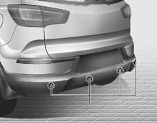 Značilnosti vašega vozila OPOZORILNI SISTEM PRI PARKIRANJU (ČE JE NA VOLJO) Senzorji OSL040050 Parkirni sistem pomaga vozniku pri vzvratni vožnji in pri tem, ko zazna kakšen predmet na daljavi
