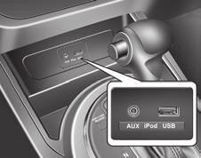 Značilnosti vašega vozila Sprejem FM Sprejem AM AUX, USB in ipod priključek (če je na voljo) Če ima vaše vozilo priključek AUX in/ali priključek USB (universal serial bus) ali priključek ipod, lahko