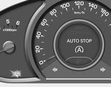 Vožnja SISTEM ISG (IDLE STOP AND GO) (ČE JE NA VOLJO) Morda je vaše vozilo opremljeno s sistemom ISG, ki zmanjša porabo goriva tako, da samodejno ugasne motor, ko vozilo miruje.