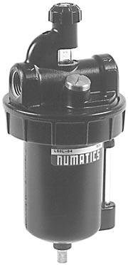 50 SERIES LUBRICATOR L50 Series L50L-04 pictured Application ANSI SYMBOL Usually mounted third in the FRL Series, the lubricator is designed to inject oil aerosols into the airstream of a pneumatic