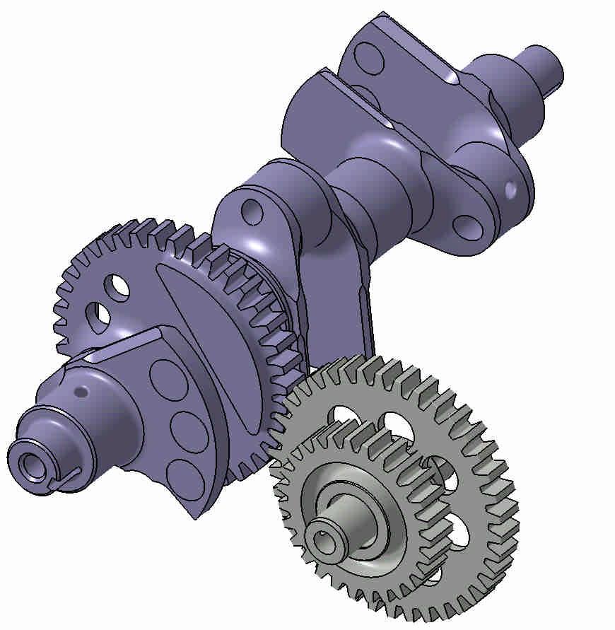 Crank/Balancer Design Iterations Removing the counterweights on the balance shaft was tried Level of vibration was acceptable to riders but a frame failure occurred A compromise was adopted for the