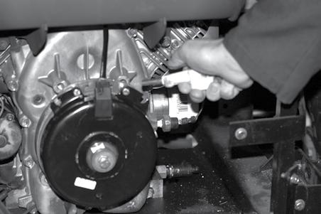 Re-gap Adjustment Procedure When to remove shim: When clutch has worn to the extent that the existing air-gap is too large to allow for complete clutch engagement (clutch may engage easily when