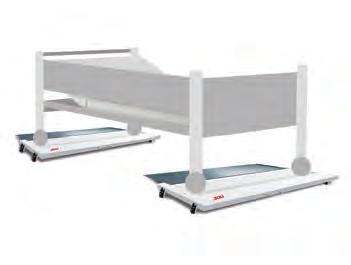 ramps for effortless placing of beds.