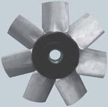 Pitch angle Cylindrical cased axial flow fans s Available, depending upon the model: - with three phase
