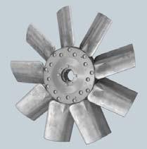 Hub impeller protection Flat hub impeller to prevent the accumulation of dirtiness Manufactured from