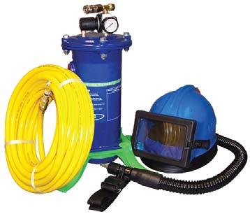 ASTRO AIR SUPPLIED BLAST HOOD WITH A-750 OIL-FREE AIR PUMP ASTRO AIR SUPPLIED BLAST HOOD WITH AIRLINE FILTER A complete one worker blast hood system providing a portable air source for one user.
