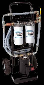 FLUID HANDLING Portable Filtration Filter Cart Filter carts offer portable, offline filtration and are ideal for use on small to medium-sized reservoirs with low flow rates.