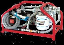 pop-up indicator Dual-stage filtration with multiple micron ratings available 6 hose assemblies with various quick connect options Various flow rates and power supply options available Optional