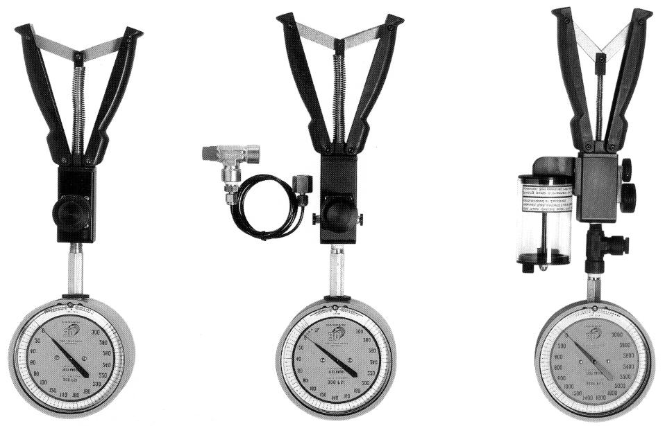 SERIES 8100 HAND-OPERATED PRESSURE CALIBRATION UNITS PORTABLE PRESSURE SOURCE USED WITH A PRESSURE GAUGE TO FIELD CALIBRATE A VARIETY OF PRESSURE DEVICES, i.e.