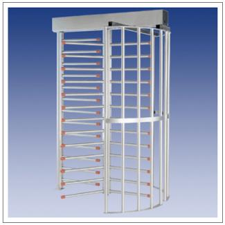 What is a Full Height Turnstile? A Full Height turnstile is a larger, more secure version of the turnstile. They are commonly 7 feet high inside the cavity and come in different widths.