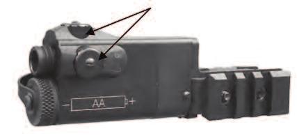 Figure 3-3 Laser Boresight Adjusters Table 3-2 Adjuster Rotation and Shot Group Movement for the Laser POINT ZEROING THE POINT Adjuster