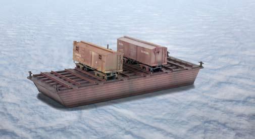 N CWE Car Float Kit N & Z Loads NOW AVAILABLE! *Kit comes undecorated and unassembled. STILL AVAILABLE! NEW N Civil War Era Car Float Kit #499 90 960 $27.95 *Freight cars not included. NEW! N Mine Truck Load (2-pack) #499 43 903 $14.
