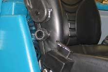 OPERATION OPERATOR SEAT The operator seat has three adjustments: backrest angle, operator weight, and front to