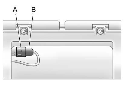 Camera connector 3. Plug the two exposed chassis harness connectors together to prevent contamination. A. Chassis harness connector B. Release tab 4.