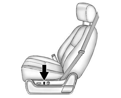 Seats and Restraints 3-5 Lumbar Adjustment Power Lumbar To adjust the lumbar support:. Press and hold the front or rear of the control to increase or decrease lumbar support.