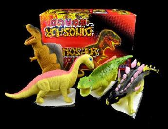 85 IC474 Horse 14cm Horse, 14cm long. 8 different colours, hard plastic. Display boxed, barcode on piece. 12 per unit @ $1.66ea + GST $19.95 IC475 Dinosaur 16cm Dinosaur, 16cm long.