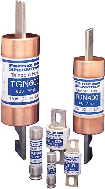 Ferraz Shawmut telecommunications fuses are specially designed for the protection of telecommunications equipment which includes telephone switching equipment, rectifiers, distribution switching