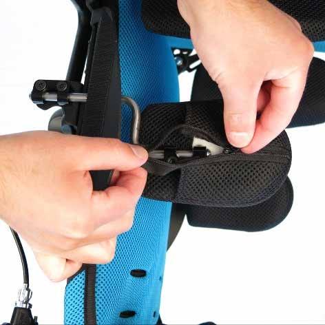 Ensure the straps are refitted as instructed in this manual under the ccessories: 5 Point Harness & Pelvic Straps section.
