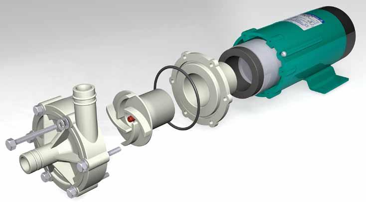 Front casing Hose or threaded connections can be selected according to application. Also flanges or union joints can be installed on threaded connection models.