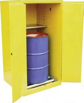 Safety Flammable Cabinets - Gallon Drum(s) Models BV, BW, BO - door manual and self close, double wall cabinet to contain flammable 0 to gallon drum(s) in protected storage All welded double wall