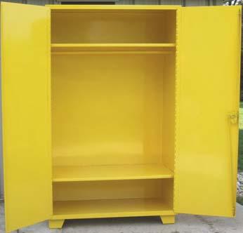 Spill Containment Cabinet Models ML, MP, MY - Closed storage for spill containment All welded 4 gauge construction (walls and doors). Lockable doors, with lever handle, point locking system.