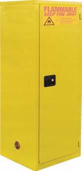 Safety Flammable Cabinets - Door Manual Models BA - door manual, double wall cabinet to contain flammable liquids in protected storage in single & double depth All welded double wall gauge
