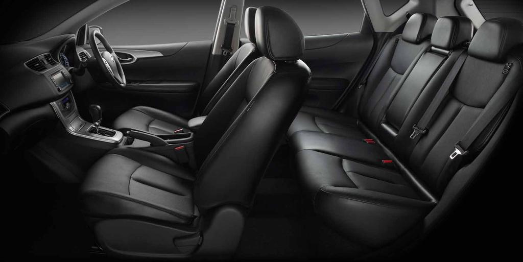 WHEREVER YOU RE GOING, YOU LL ENJOY THE JOURNEY The sophisticated interior styling of the Nissan Pulsar delivers a truly premium driving experience.