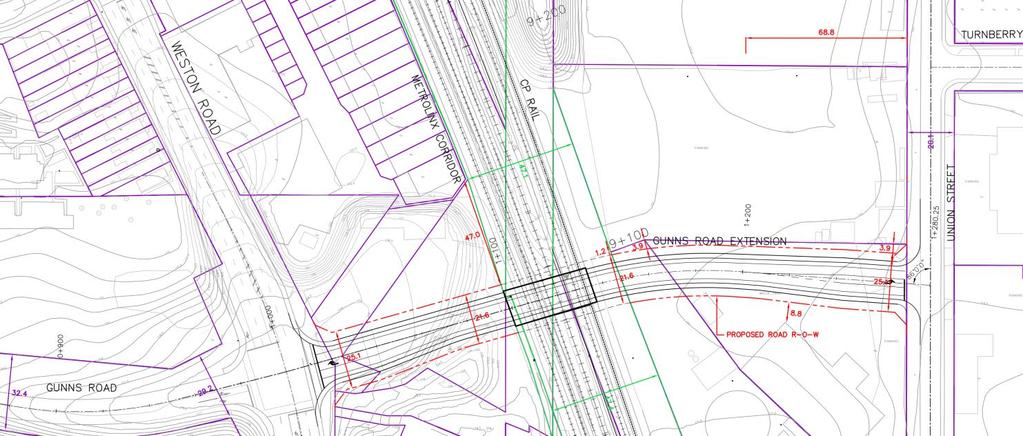 Page 10 of 21 Option 2A(i) Extend Gunns Road to Union Street with Underpass Option 2A(ii) Extend Gunns Road to Turnberry Avenue with Underpass Option 2A(i) Extend Gunns Road to Union Street with
