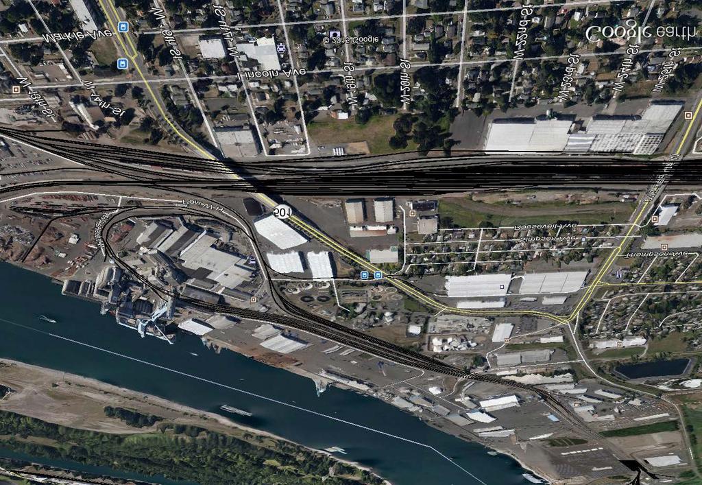 This is to connect the Portland Vancouver Junction Railroad to the Port.