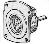 There is a special oil seal washer fitted behind the pinion see that this is not lost. Now release the straps holding the magdyno on its platform, and the whole instrument can be lifted off.