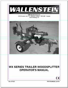 WX50-LEU Splitter Parts Manual WALLENSTEIN by EMB Mfg.