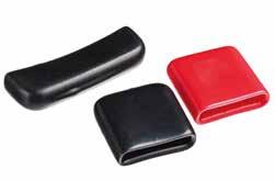 and Weels and Knobs PTF Series Flat Plastic Tips Ideal for use on electrical busbars and flat steel bars. Some sizes are available in tick and standard wall ticknesses.
