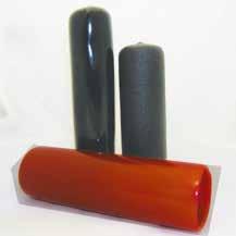 Grips VGRD Round Grips Black or Red Vinyl PVC Flexible material can stretc onto sligtly larger dimensions for a snug fit witout tearing, splitting or sredding Special order colors and materials