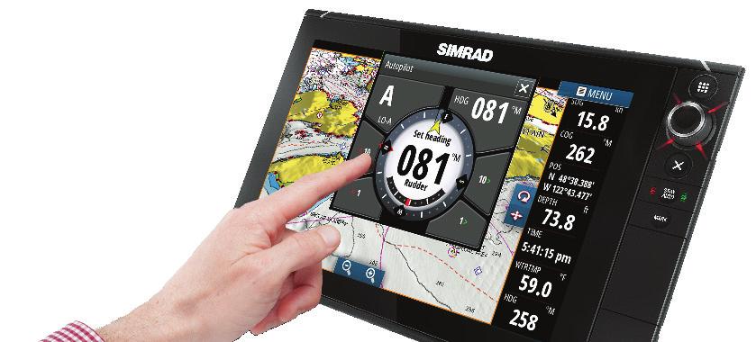 integrate your autopilot with sonar, radar and satellite navigation.