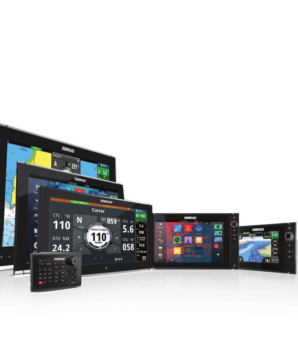 1 Select your controller NSO evo2 Modular Performance Navigation System 16, 19 and 24-inch touchscreen or non-touch displays Full Pilot Control - Super Easy Operation Perfect for motoryachts,