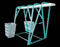 with extendible bracket hoists up to 1,480 mm, with carrying capacity reduced to 150 kg.