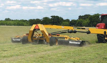 reduces the process of blade replacement to seconds. TM110/TM1410 TRAILED MOWERS 3 Big-time productivity, big-time convenience and a narrow 9.1 ft (.7 m) transport width.
