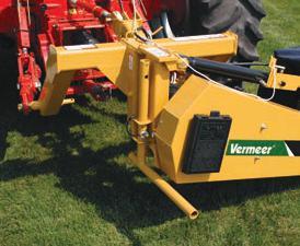 7 Two independent cutter bar units work with the suspension system to allow the mower to flex on uneven ground contour.