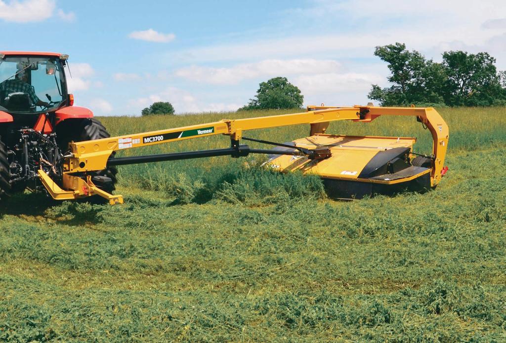 The latest mower conditioner line from Vermeer combines productivity, flexibility and convenience into one high-performance package giving the operator complete control in even the toughest mowing