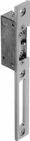 3.3. Electric strikes series 8355-.-. Electric strikes with extended faceplate for latch bolt and dead bolt. Finish: keep in aluminium natural anodised.
