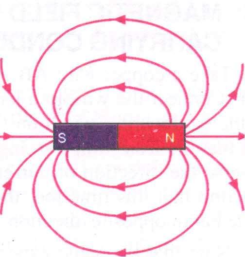 the needle and so on. Go on doing so till a point is reached near the south pole of the given magnet. Join all these points with a free hand curve so as to form a smooth dotted curve.