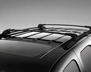 ROOF-MOUNTED LUGGAGE CARRIER CROSS RAIL PACKAGE These stylish cross rails attach to the factory roof rack to add function to your