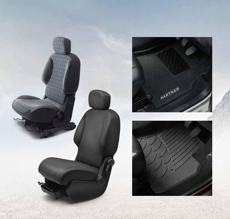 INTERIOR PROTECTION Discover a selection of seat covers and carpet mats to