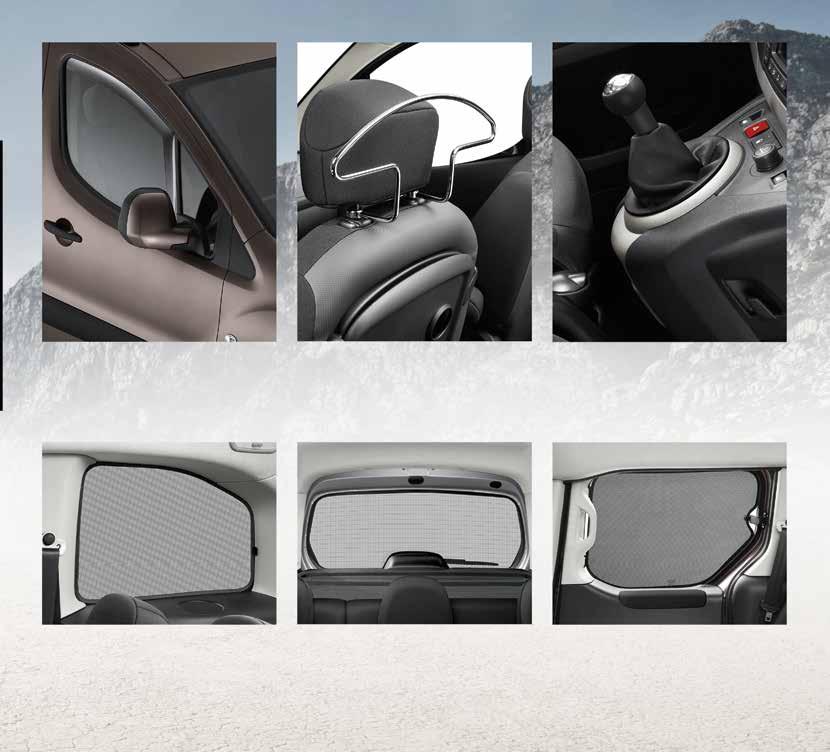 Front wind deflectors Increase ventilation into the cabin area whilst minimising wind noise and buffeting.