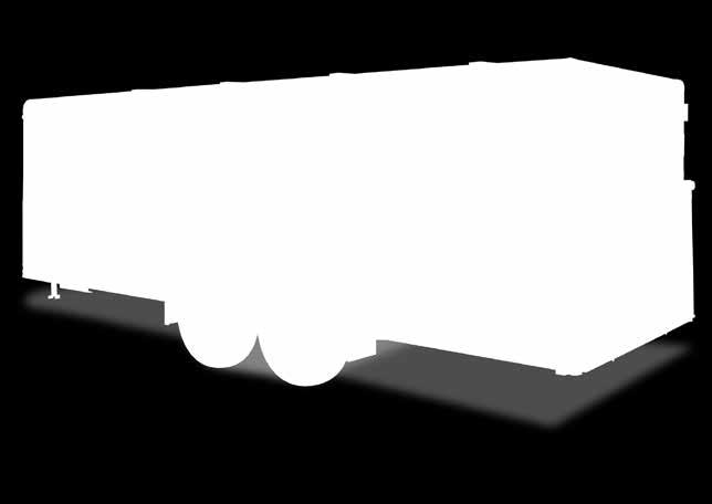trailer with aerodynamic v-nose and rear