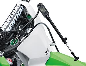 Advanced Race Ready Suspension: SFF-Air Triple Air Chamber The KX450F features Showa?s SFF (Separate Function front Fork)-Air TAC (Triple Air Chamber).