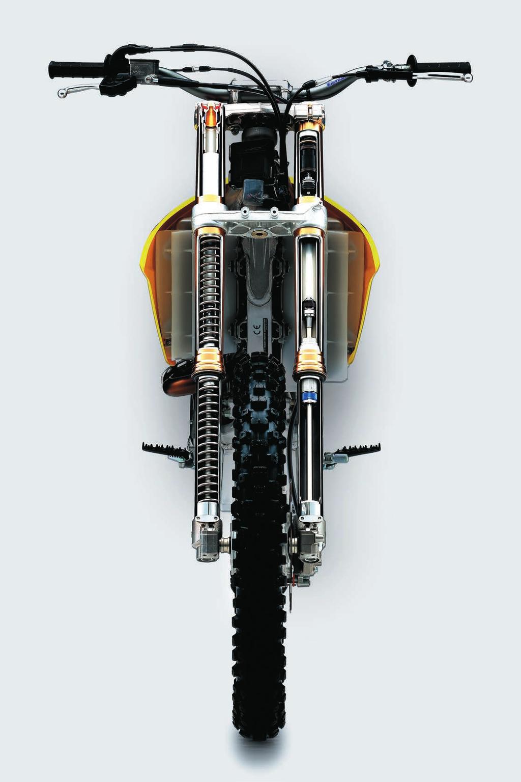 Chassis Design Concept Racers know that, in and out of a corner, precision cornering and racetrack stability has always been a prime feature of Suzuki s motocross bikes.