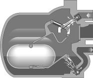 Step 4 (Fig. 9) The snap action mechanism ensures a rapid change from the trapping mode to the active pumping mode.