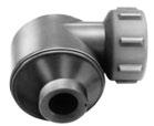 Tangentialflow hollow cone nozzles Series 373»Ramp ottom«/309 Fine, uniform hollow cone spray, also at