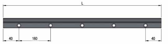 FXR rails The rail is made from special carbon steel alloy to assure a good nitride hardening with our T R-NOX treatment.
